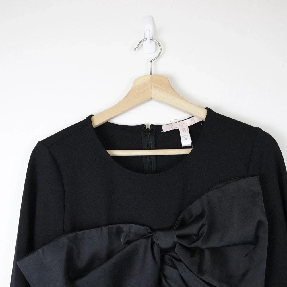 NWT Anthropologie Hutch‎ Bow Mini Dress Black 6